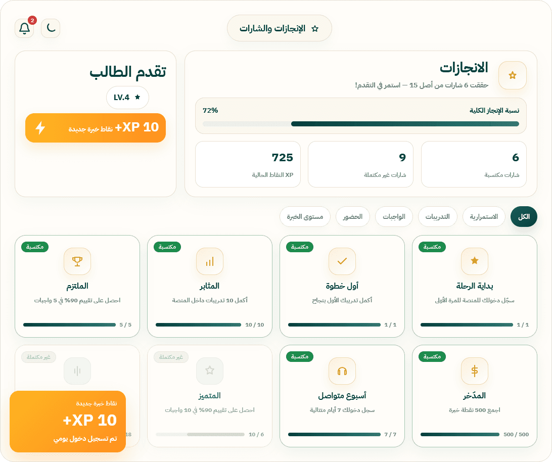 نظام تحفيز يرفع التفاعل